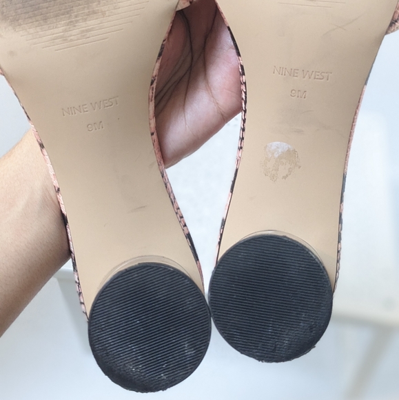 Nine west pink snakeskin sandals - Picture 14 of 16